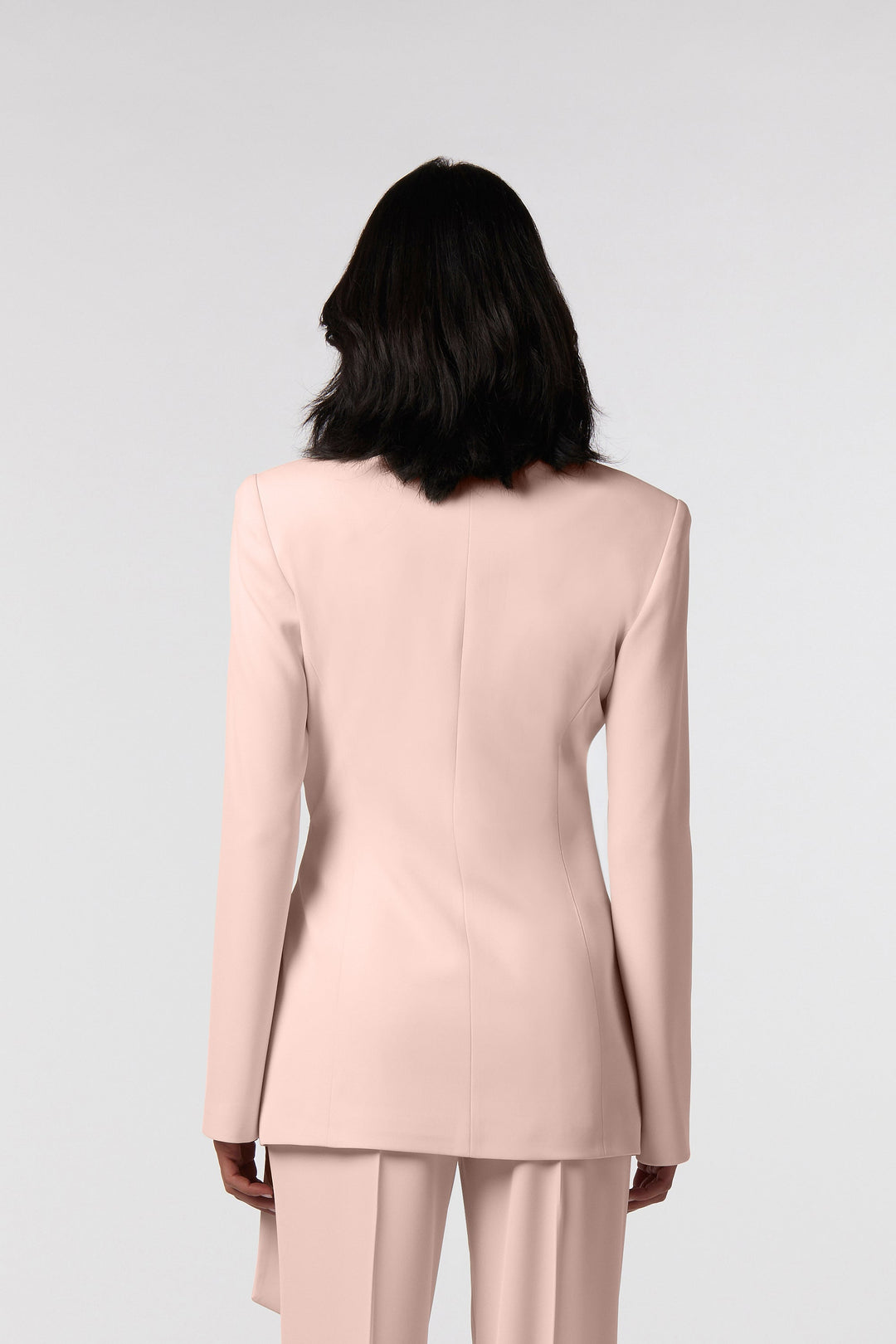 Blazer Todi Oblise in raso opaco, colore rosa