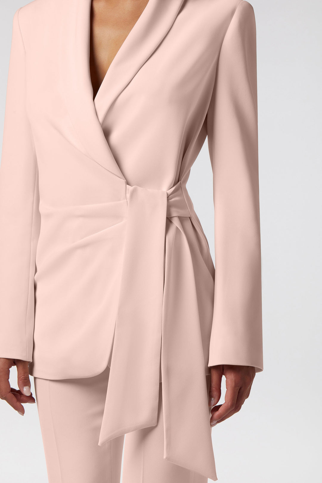 Blazer Todi Oblise in raso opaco, colore rosa