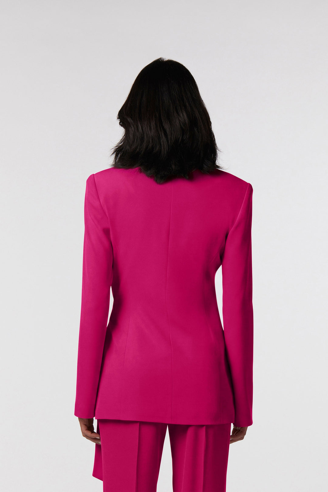 Blazer Todi Oblise in raso opaco, colore magenta