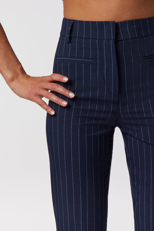 Coordinato Maratea Oblise in gessato milano, colore blu