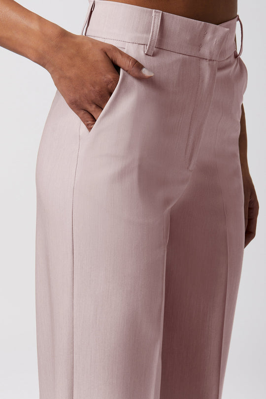 Coordinato Tropea Oblise in crêpe fluido, colore rosa