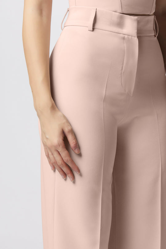 Tailleur Cortona Oblise in lana stretch, colore rosa