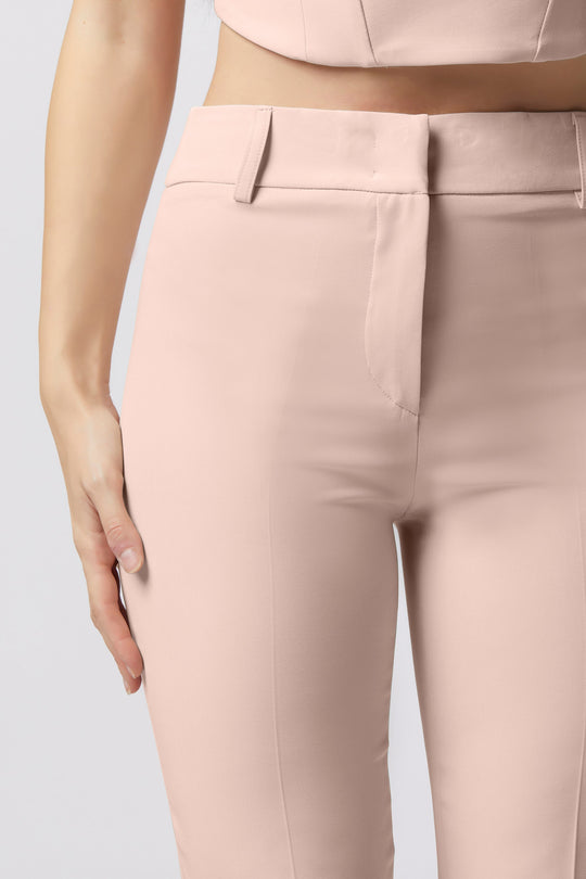 Tailleur Cortona Oblise in lana stretch, colore rosa