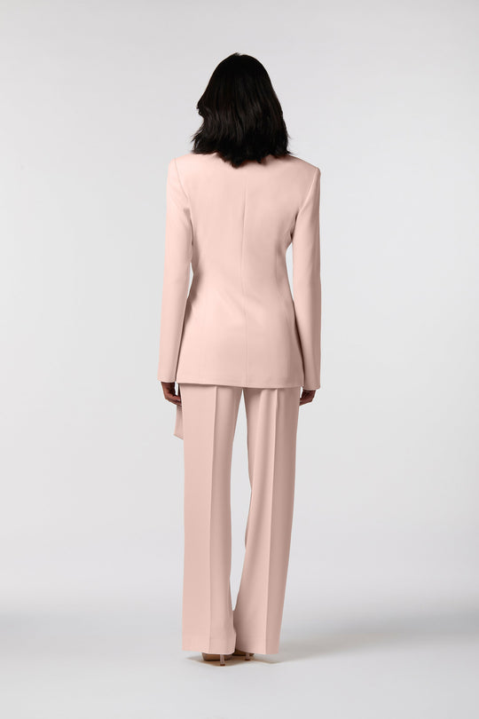 Tailleur Positano Oblise in raso opaco, colore rosa