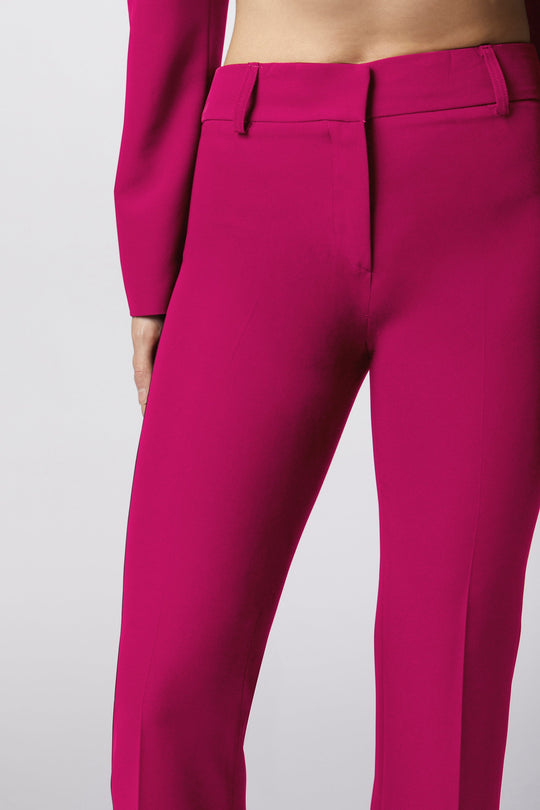 Tailleur Positano Oblise in raso opaco, colore magenta